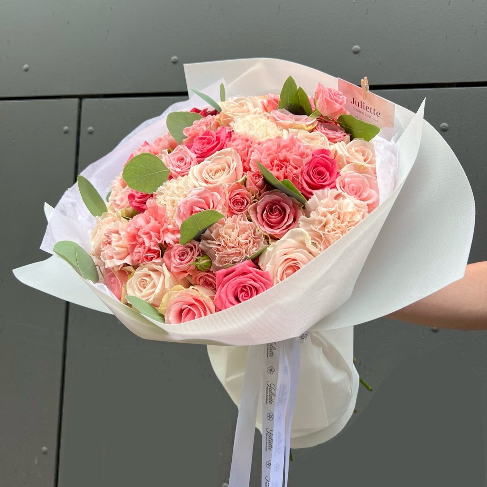 Roses Mix and Carnations Bouquet